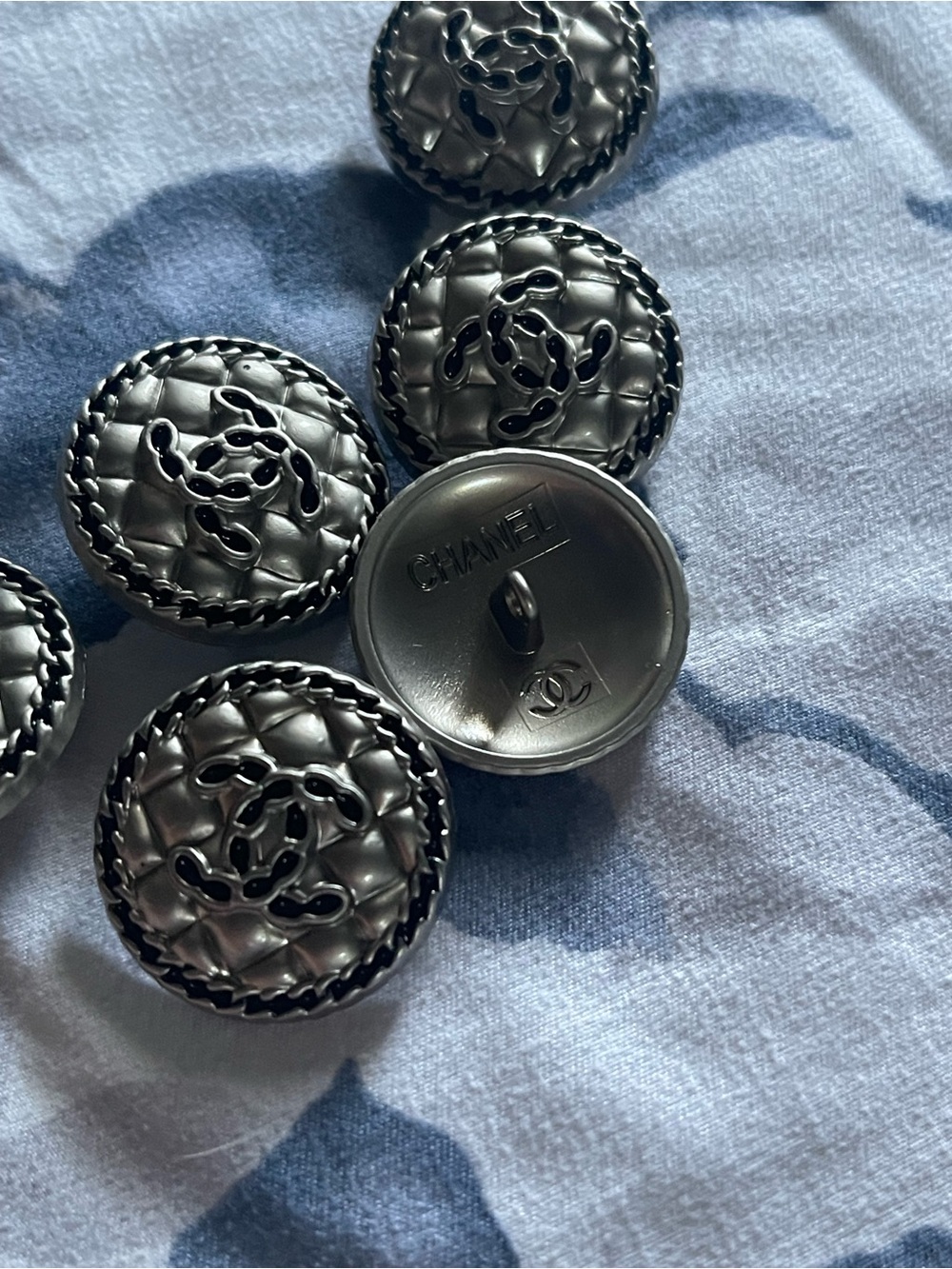 Set of 6 Chanel Buttons